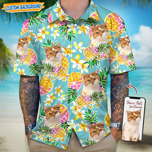 GeckoCustom Personalized Upload Dog Cat Photo Hawaiian Shirt T368 889464