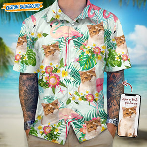 GeckoCustom Personalized Upload Dog Cat Photo Hawaiian Shirt T368 889466