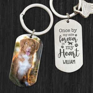 GeckoCustom Personalized Upload Photo Pet Metal Keychain T286 HN590