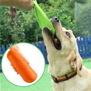 GeckoCustom Pet Dog Flying Disk Toy Silicone Material Environmentally Friendly Anti-Chew Dog Puppy Interactive Training Pet Supplies