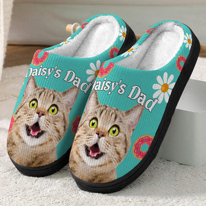 GeckoCustom Plush Slippers Dog Cat Upload Photo And Custom Name 888683 N369 54298 HN590