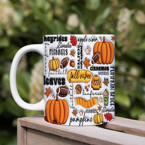 GeckoCustom Pumpkin Fall Vibes Thanksgiving Halloween Gift Mug HO82 891344