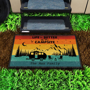 GeckoCustom Retro Sunset Welcome To Our Campsite Camping Patio Matm Personalized Gift NA29 888591