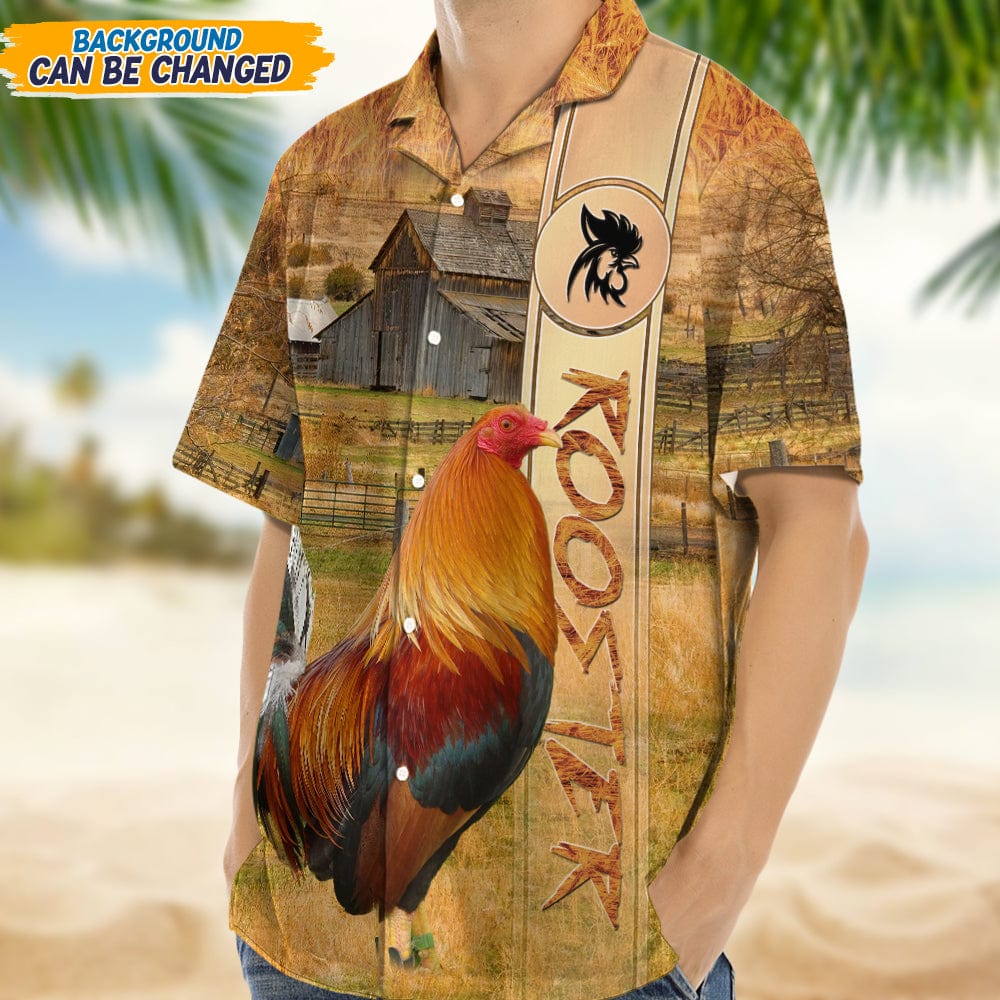 GeckoCustom Rooster 3D Hawaii Shirt N304 889417