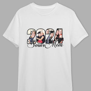 GeckoCustom Senior Mom, Senior Dad Upload Photo Graduation Shirt, HN590