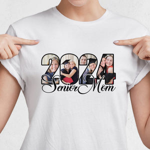 GeckoCustom Senior Mom, Senior Dad Upload Photo Graduation Shirt, HN590