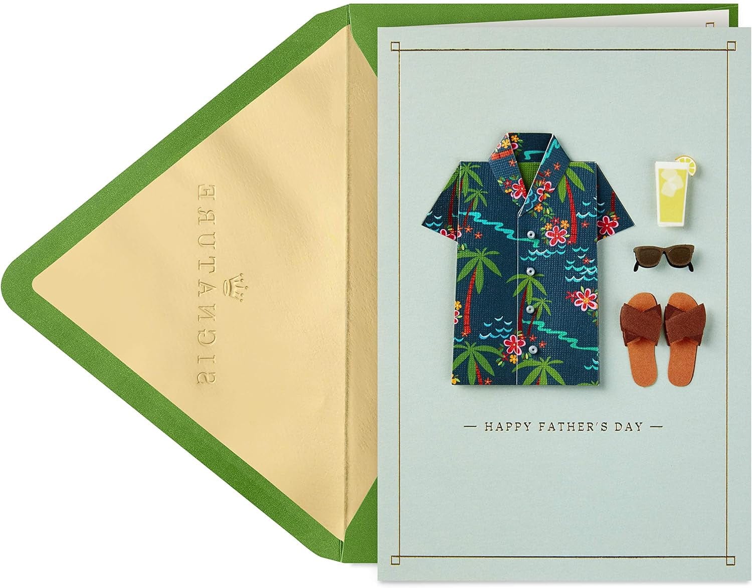 GeckoCustom Signature Fathers Day Card (Hawaiian Shirt) (799FFW2009) Hawaiian Shirt