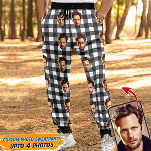 GeckoCustom Sweatpants Christmas Custom Photo Dog Cat For Men and Women N369 HN590