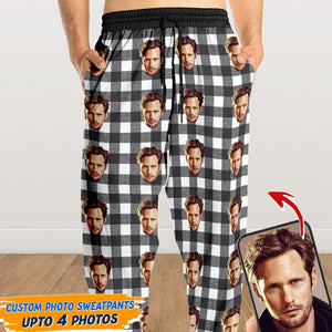 GeckoCustom Sweatpants Custom Photo Portrait Face For Men and Women's N304