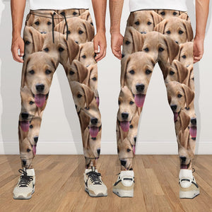 GeckoCustom Sweatpants Upload Portrait Photo Dog Cat For Men and Women's N369 888950