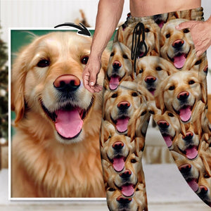 GeckoCustom Sweatpants Upload Portrait Photo Dog Cat For Men and Women's N369 888950