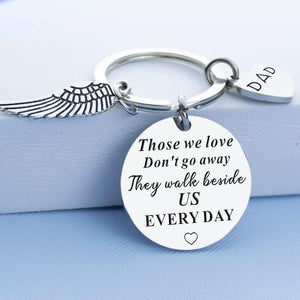 GeckoCustom Sympathy Gifts for the Loss of Dad Mom, Bereavement Memorial Gifts-They Walk beside Us Every Day