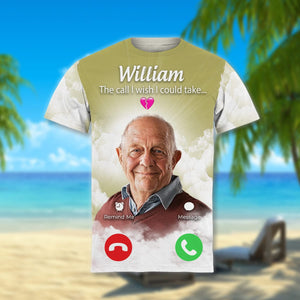 GeckoCustom The Call I Wish I Could Take Memorial AOP Shirt DM01 890855