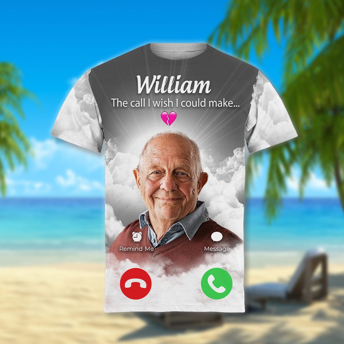 GeckoCustom The Call I Wish I Could Take Memorial AOP Shirt DM01 890855