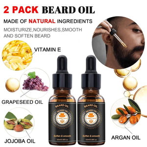 GeckoCustom Upgraded Beard Grooming Kit W/Beard Conditioner,Beard Oil,Beard Balm,Beard Brush,Beard Wash,Beard Comb,Beard Scissor,Bag,E-Book,Beard Care Daddy Gifts for Men Him Dad Husband Boyfriend