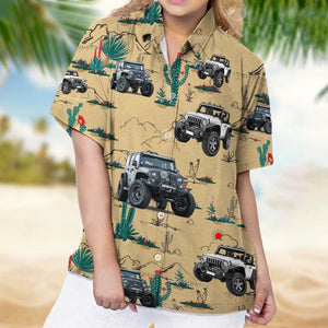 GeckoCustom Upload Car Photo Women's Hawaiian Shirt, N304 888423