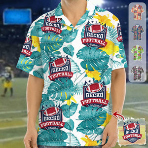 GeckoCustom Upload Favorite Team Logo Photo Football Hawaiian Shirt K228 888478