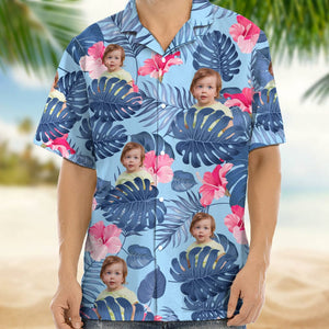 GeckoCustom Upload Photo Best Dad Ever Hawaii Shirt TA29 889378