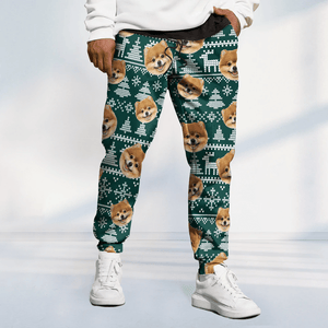 GeckoCustom Upload Photo Christmas Matching For Dog Lovers Sweatpants N304 889862