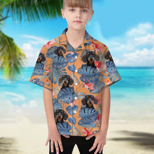 GeckoCustom Upload Photo Dog Daughter's Hawaiian Shirt TA29 888397