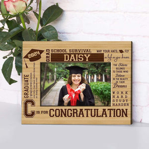 GeckoCustom Upload Photo Graduation Canvas HN590