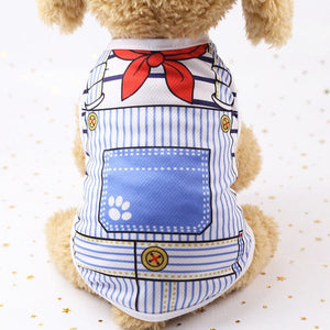 GeckoCustom Vest pet spring and summer vest teddy bear beautiful dog clothes cat clothes Vest mesh breathable pet clothes  puppy clothes honglingjin / XS