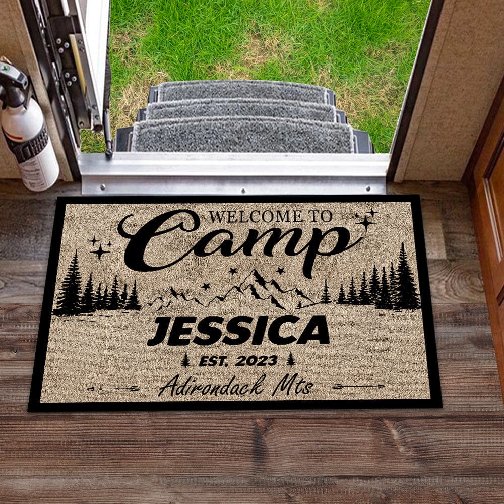 GeckoCustom Welcome To Camp For Camping Lovers Doormat K228 889406