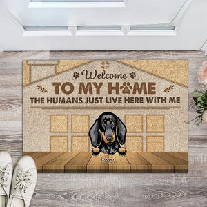 GeckoCustom Welcome To Our Home Dog Doormat Personalized Gift N304 889727