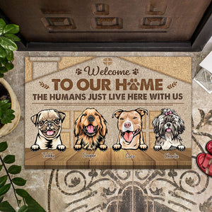 GeckoCustom Welcome To Our Home Dog Doormat Personalized Gift N304 889727