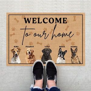 GeckoCustom Welcome To Our Home Dog Doormat Personalized Gift T368 889671