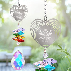 GeckoCustom Your Wings Were Ready But My Heart Was Not Personalized Memorial Rainbow Suncatcher HA75 891518 13.18''