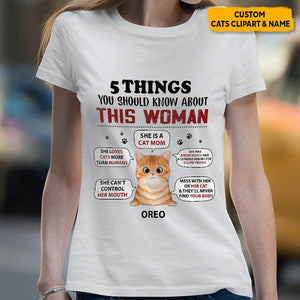 GeckoCustom 5 Things You Should Know About This Woman Cat Shirt, N304 HN590