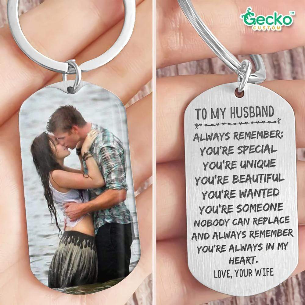 GeckoCustom Always Remember You're Special Couple Metal Keychain, Valentine Gift HN590