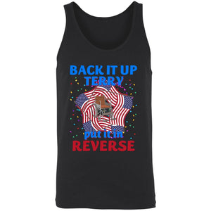 GeckoCustom Back It Up Terry Put It In Reserve American Flag USA 4th Of July H415 Unisex Tank Top / Black / X-Small