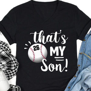 GeckoCustom Baseball Family That's My Baseball Player Personalized Custom Baseball Shirts C480