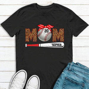 GeckoCustom Baseball Mom Shirt Personalized Custom Baseball Shirt H482