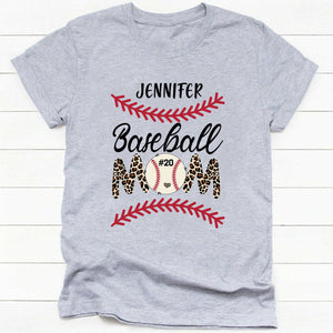 GeckoCustom Baseball Mom Shirt Personalized Custom Baseball Shirt H496