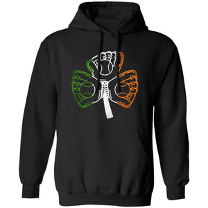 GeckoCustom Baseball Softball Shamrock St Patrick Shirt Hoodie / Black / S