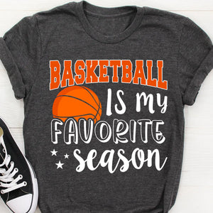 GeckoCustom Basketball Is My Favorite Season Personalized Custom Basketball Shirts C499 Basic Tee / Black / S