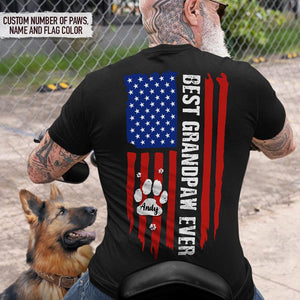 GeckoCustom Best Grandpaw Ever Back Dog Shirt, HN590