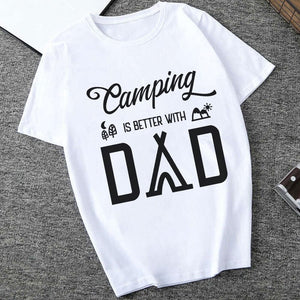 GeckoCustom Camping Is Better With Dad Camping T-shirt, HN590