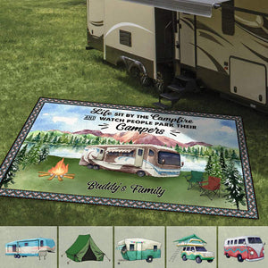 GeckoCustom Camping Patio Rug, Patio Mat HN590