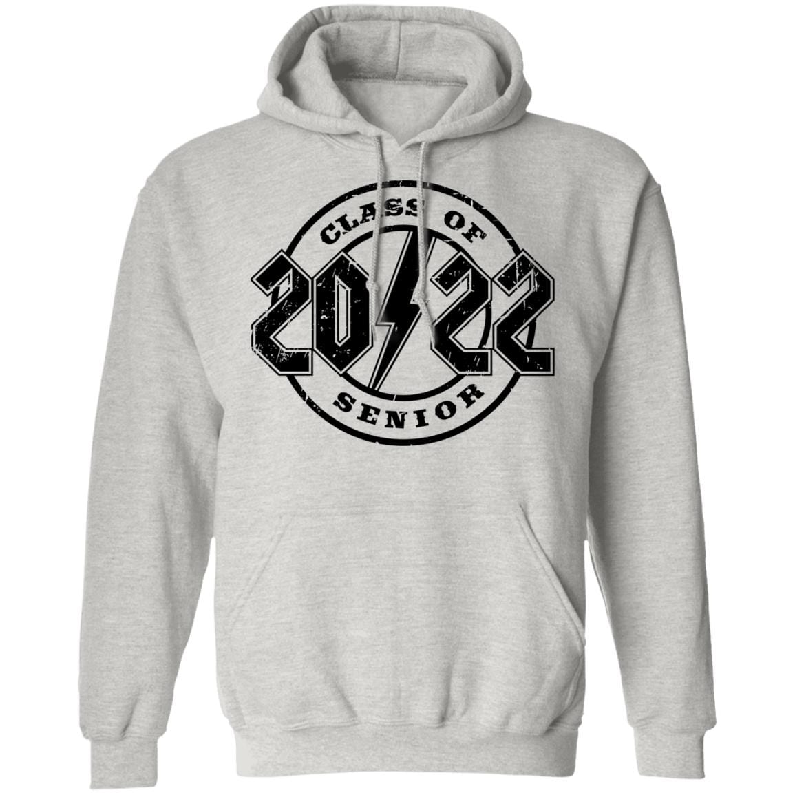 GeckoCustom class of 2022 rock style senior White Senior Hoodie / Ash / S