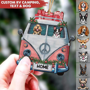 GeckoCustom Classic Car Christmas Camping Dog Cut Out Wood Ornament HN590 1 Piece / Classic Bus