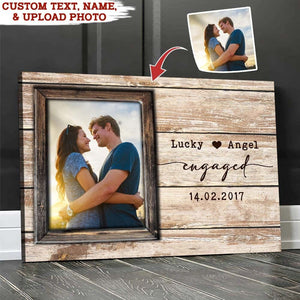 GeckoCustom Couple Canvas, Engagement Canvas HN590