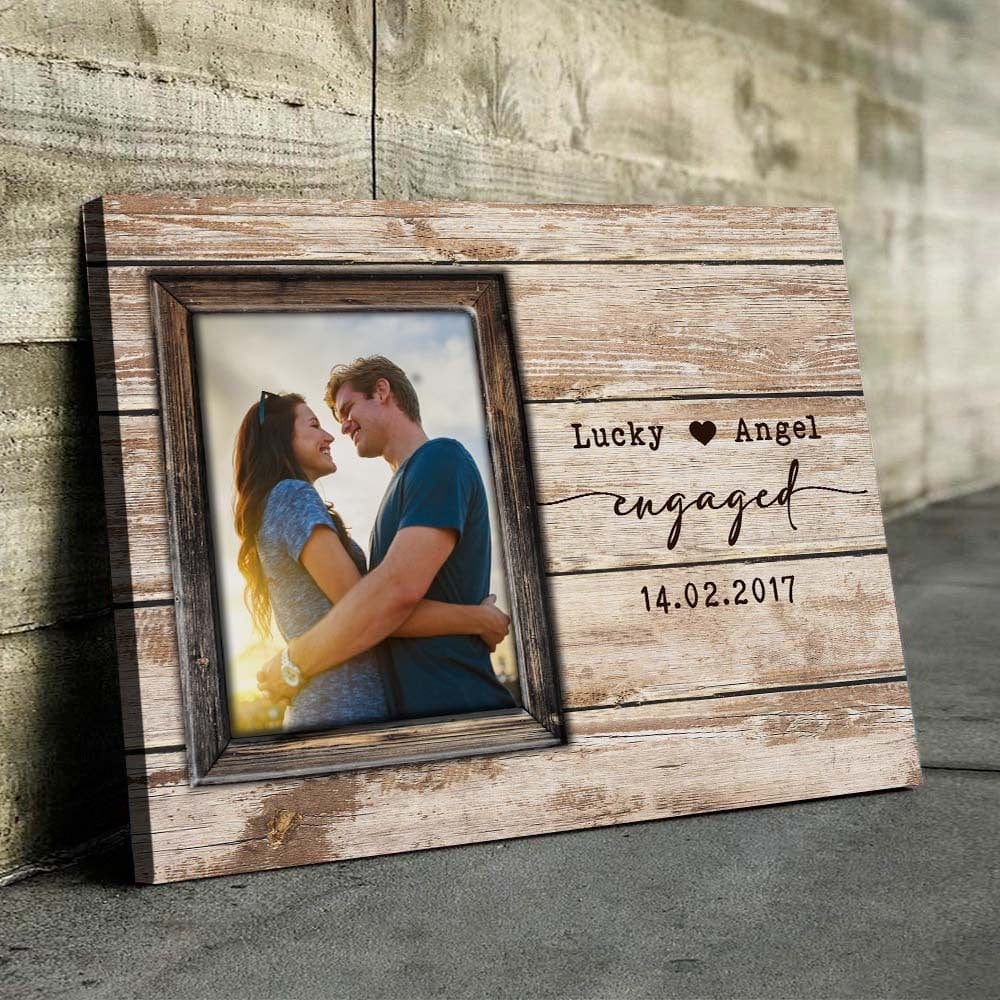 GeckoCustom Couple Canvas, Engagement Canvas HN590