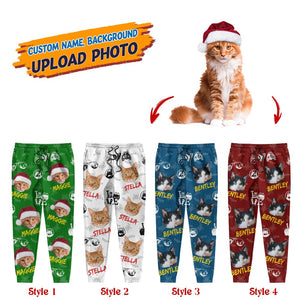 GeckoCustom Custom Cat Photo With Offroad Pattern Sweatpants N304 HN590