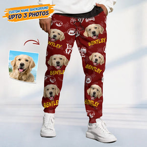 GeckoCustom Custom Dog Photo With Offroad Pattern Sweatpants N304 HN590