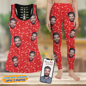 GeckoCustom Custom Face Photo With Accessory Pattern Legging Set N304 889140