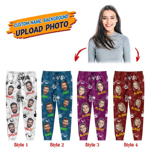 GeckoCustom Custom Face Photo With Offroad Pattern Sweatpants N304 HN590